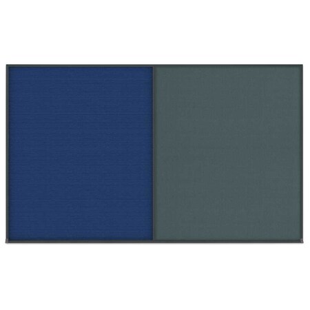 United Visual Products Double Door Radius Corkboard, 48"x36", Hea, UV7013RC-SATIN-AMETHY UV7013RC-SATIN-AMETHY